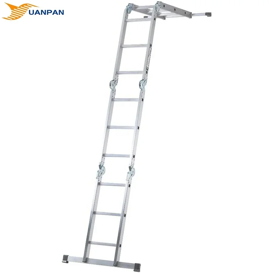 Многоцелевая алюминиевая складная уличная лестница 4*3 ступеней высотой 12 5 футов