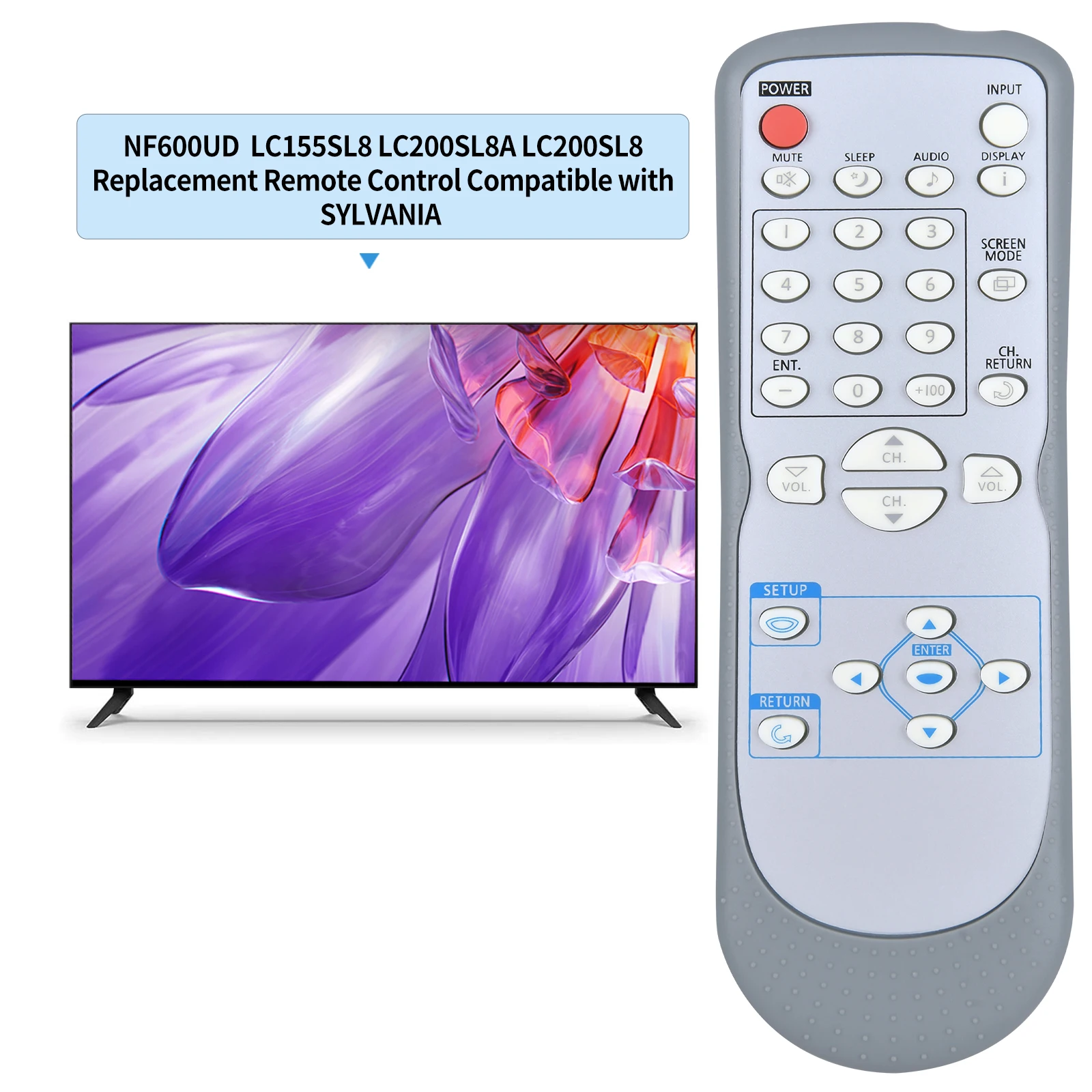 Новый пульт дистанционного управления NF600UD для телевизора Sylvania GFM LC155SL8 LC155SL8P LC200SL8
