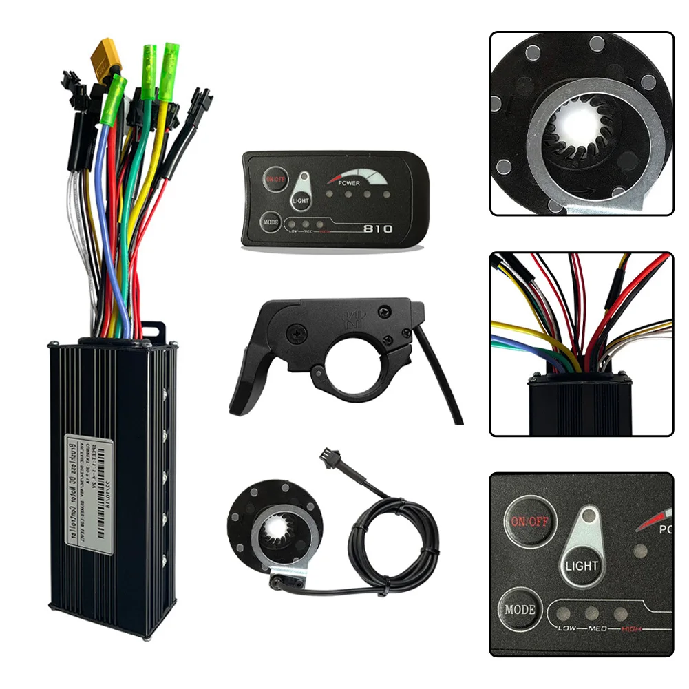 

36/48V 30A Sine Wave Controller S810 Display Throttle 8 PAS Kit For E-Bike MTB Bike Scooter Battery Modification Controller Set