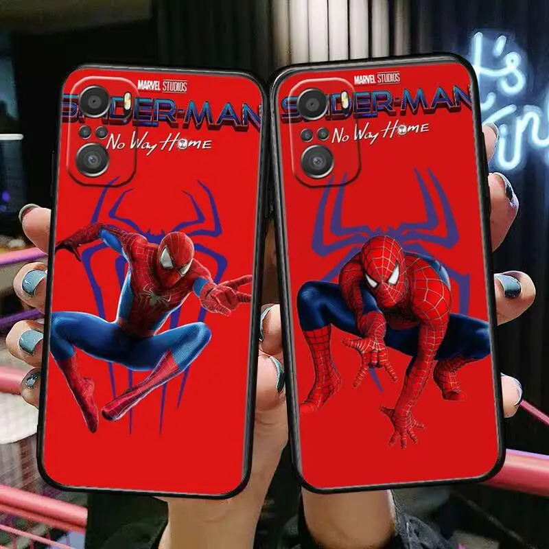 Чехол для телефона с изображением Человека-паука 2022 для xiaomi redmi 11 Lite pro Ultra 10 9 8 MIX 4 FOLD 10T, Черный силиконовый чехол
