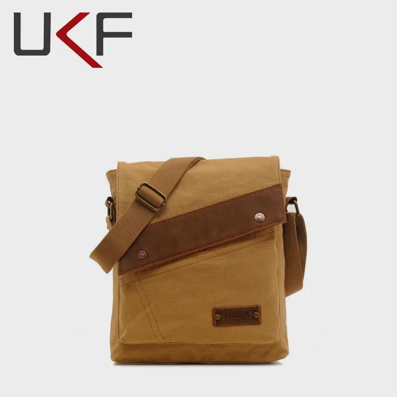 Тканевая сумка через плечо UKF для мужчин винтажные мессенджеры большая