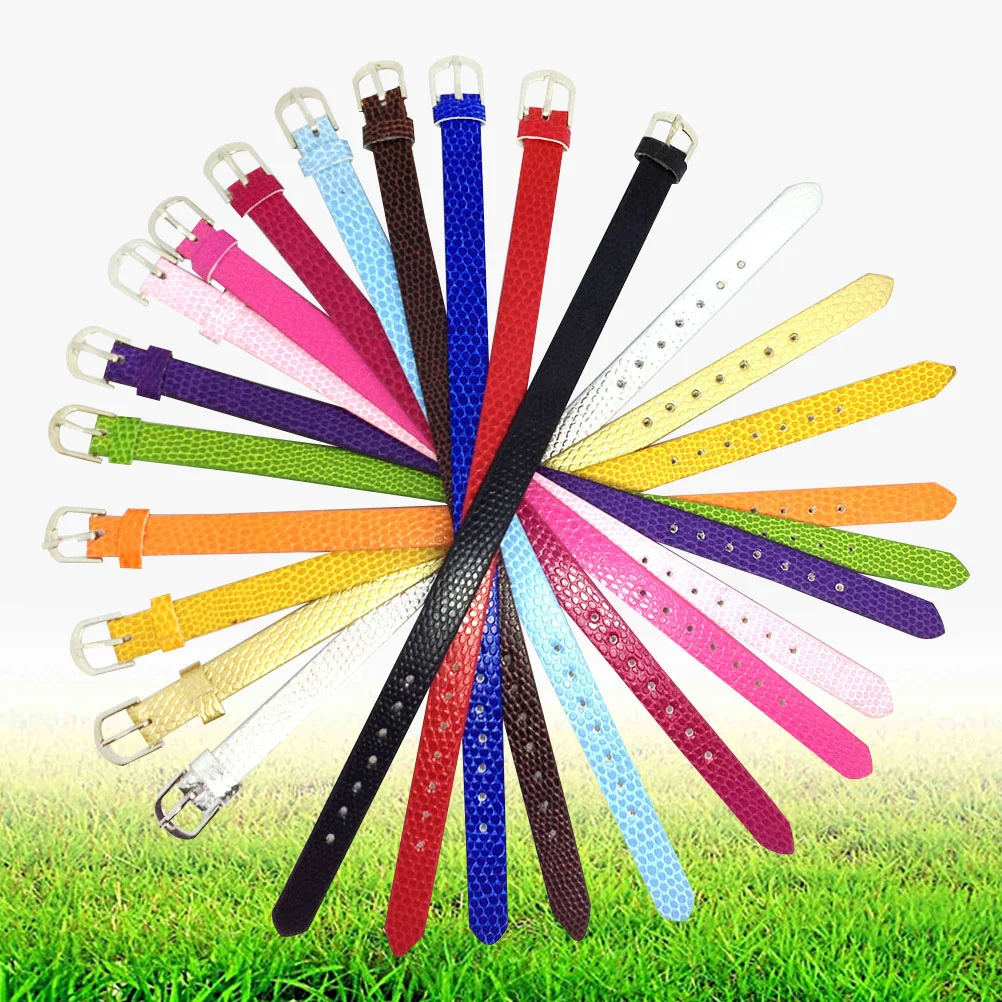 

20PCS Slide Wristbands Bracelet Strap For Slide Letters Jewelry Making Charms ( ) Crafts accessories materials