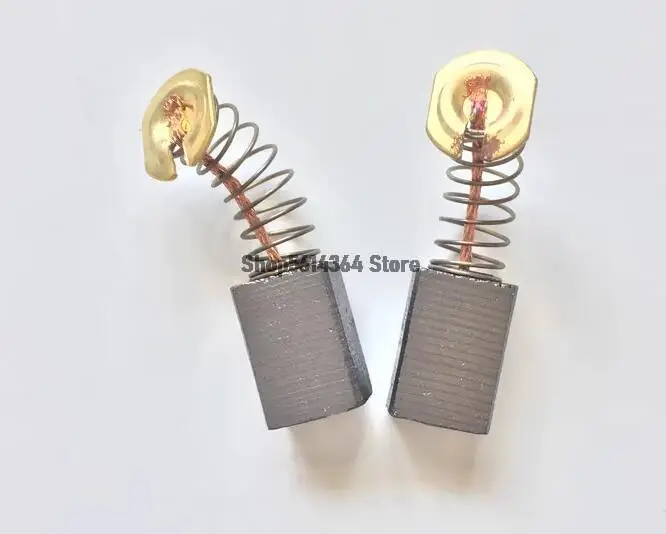 Пара профессиональных угольных щеток с пружиной