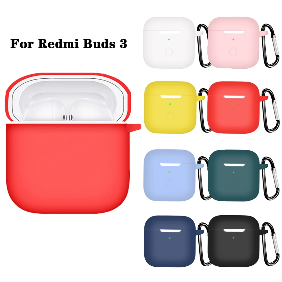 

Силиконовый чехол для Xiaomi Redmi Buds 3, беспроводные Bluetooth наушники-вкладыши, защитный чехол для Redmi Buds 3, чехол