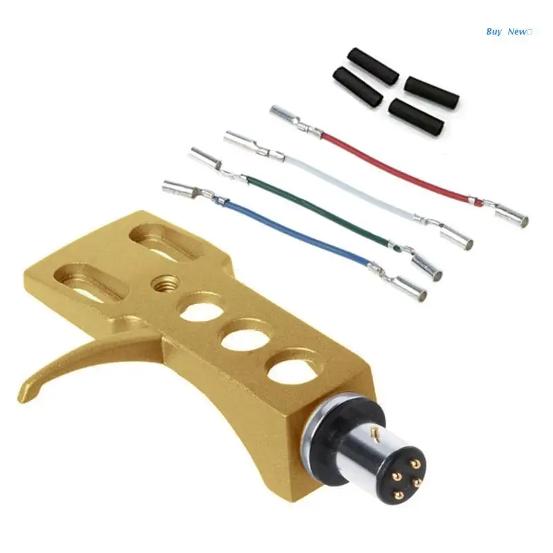 

Turntable Headshell Mount Universal LP Phono Cartridge Replacement Phonograph He