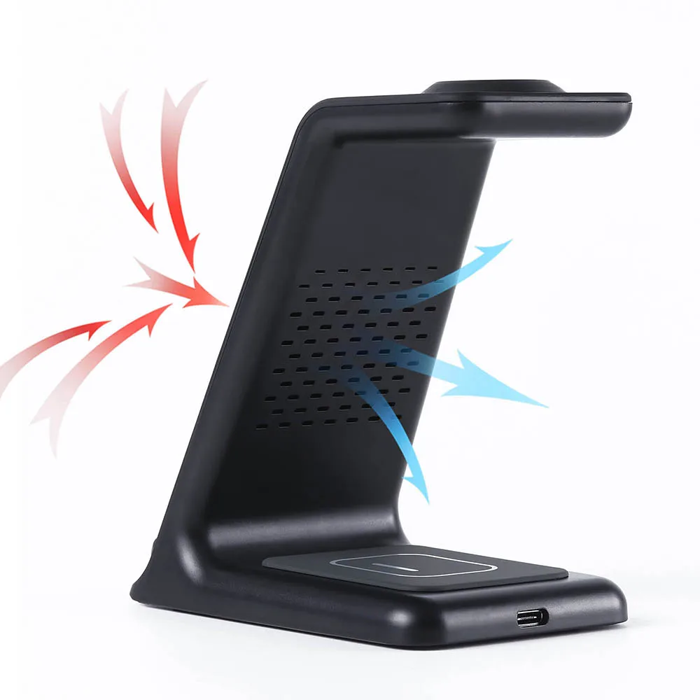 25W 3 IN 1 Wireless Charger Stand For Apple Watch 8 7 SE 6 5 AirPods 3 Pro For iPhone 14 13 12 11 XS XR X 8 Fast Charging Dock
