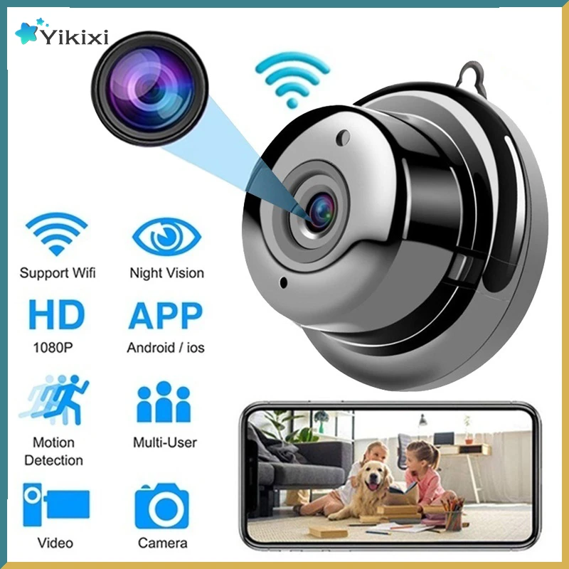 

Mini IP Camera Wifi 1080P Full HD Home Security Wireless Small CCTV Infrared Night Vision Motion Detection Cameras V380 APP