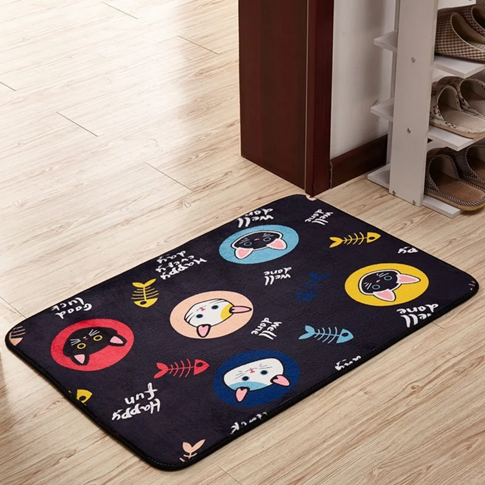 

Non-slip Bathroom Foot Mats Home Absorbent Bathroom Rug Kitchen Carpet for Floor Waterproof Living Room Bedroom Doormat Inside
