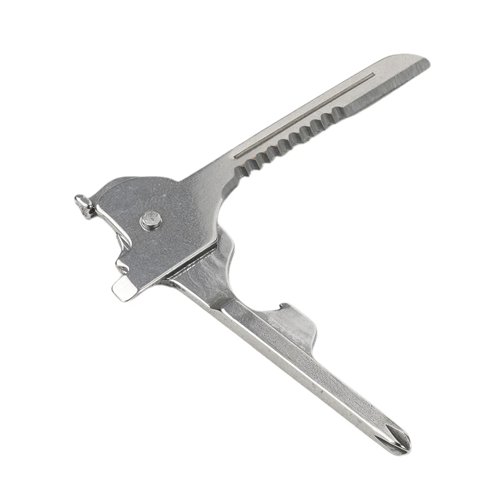 

6 In 1 Pocket Blade Fold Key Ring Portable Key Shape Opener Outdoor Camping Survival Escape Tool Kit Multi-function Keychain