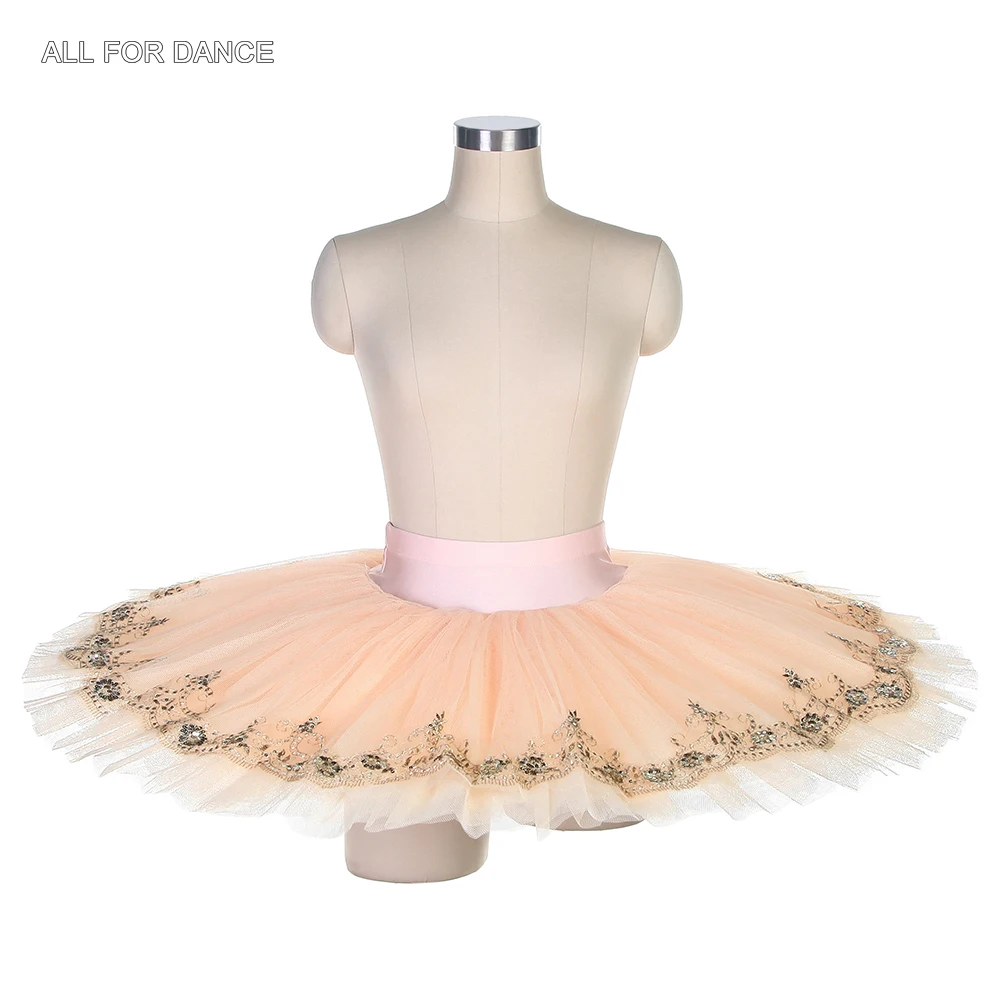 BLL001 Бледно-розовые профессиональные юбки-пачки для балета и танцев