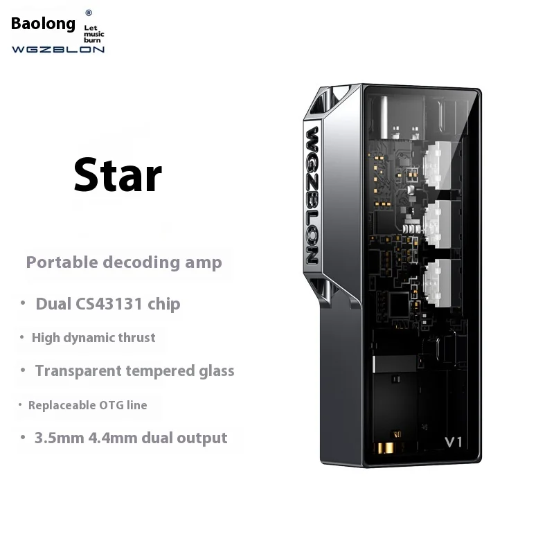 Портативный ЦАП/AMP BLON V1 с двумя чипами CS43131 универсальными выходными портами и