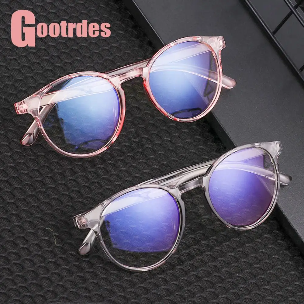 

Fashion Office Anti Blue Light Glasses Jelly Color Clear Frame Eyewear Eye Protection Computer Goggles Vision Care Glasses