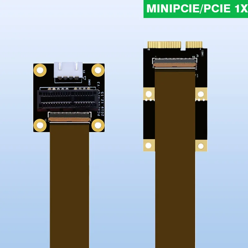 Материнская плата Mini PCIe к Pcie1x кабель адаптера карты Mini PCI-E 1x удлинитель кабеля 10 см 30 см