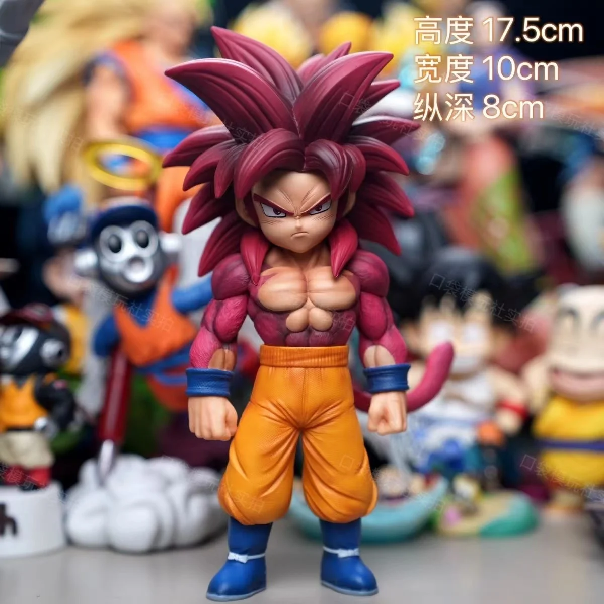 Фото 17 см/6,69 дюйма Dragon Ball Daima Super Saiyan 4 Goku Фигурка Ssj4 Son Goku Фигурка ПВХ Статуя Коллекционная модель игрушки в подарок №4