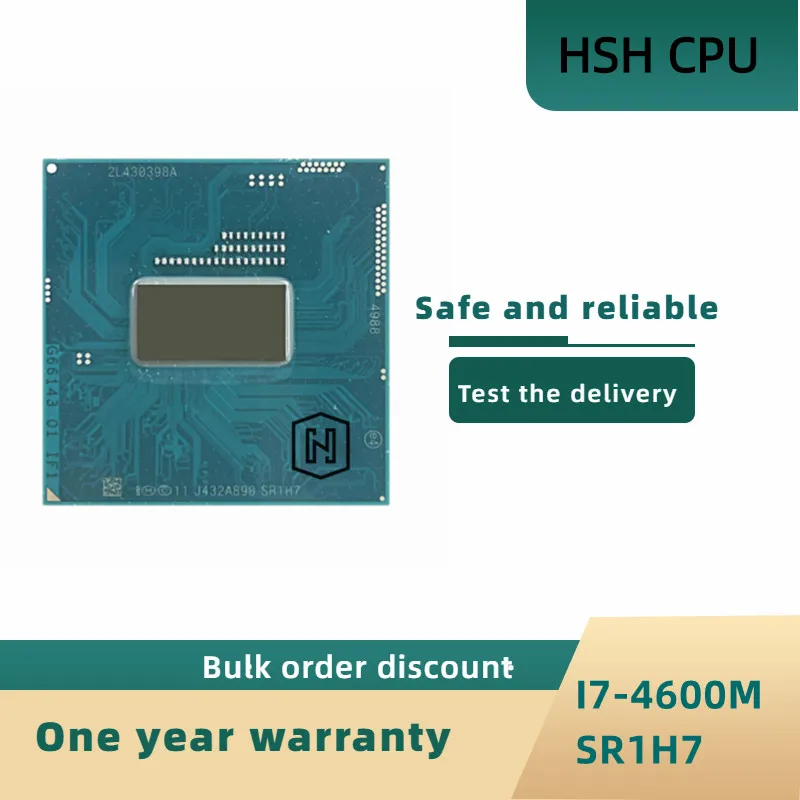  Intel Core i7-4600M i7 4600M SR1H7 2, 9     4M 37W Socket G3 / rPGA946B