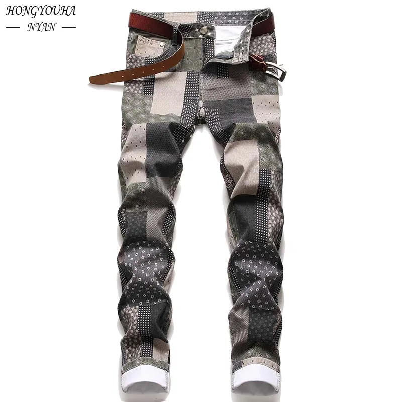 Mens Luxury Designer Jeans Men High Quality Black Fashion For Men Casual Streetwear Cowboy Pants Y2k Aesthetic Elegant Trousers