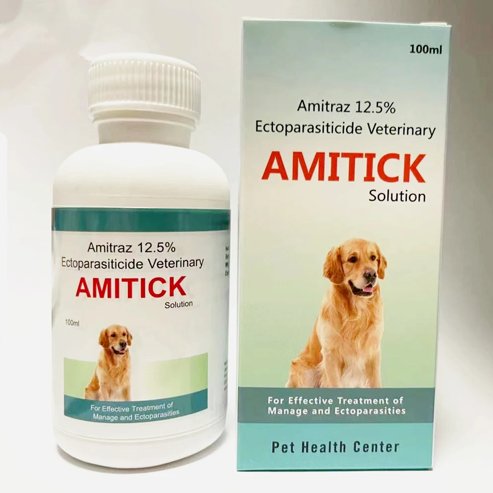 

Amitick solution Treat mite & tick & flea & lice For Pet