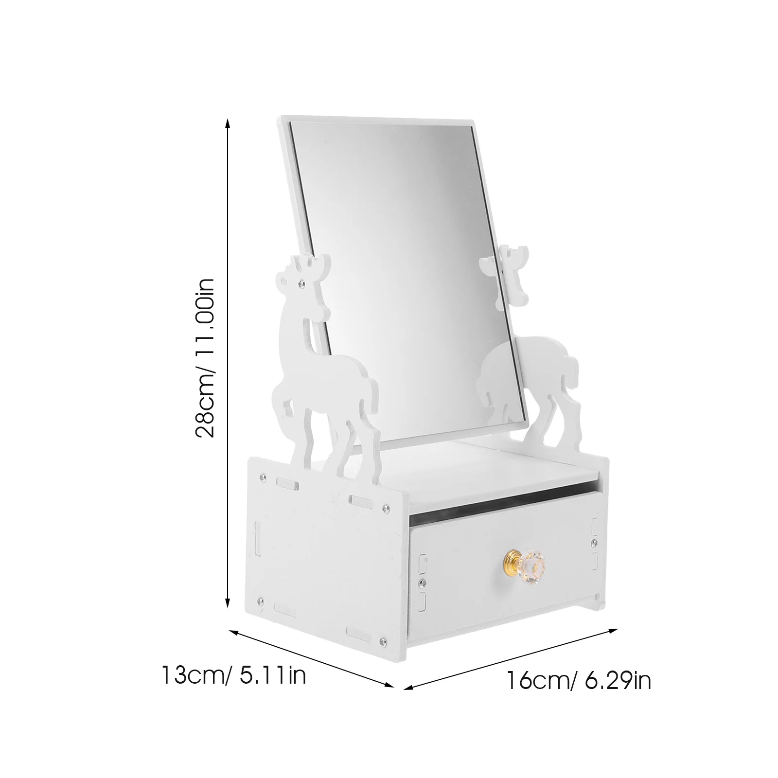 Ящики для хранения косметики настольное зеркало с подставкой шкатулки