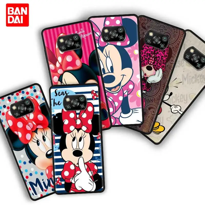 

Cartoon Disney Minnie Case for Xiaomi Poco X3 NFC F3 M3 11t 11 Lite Ultra Redmi Note 10s 10t Pro Plus 5G Cover Official Silicone