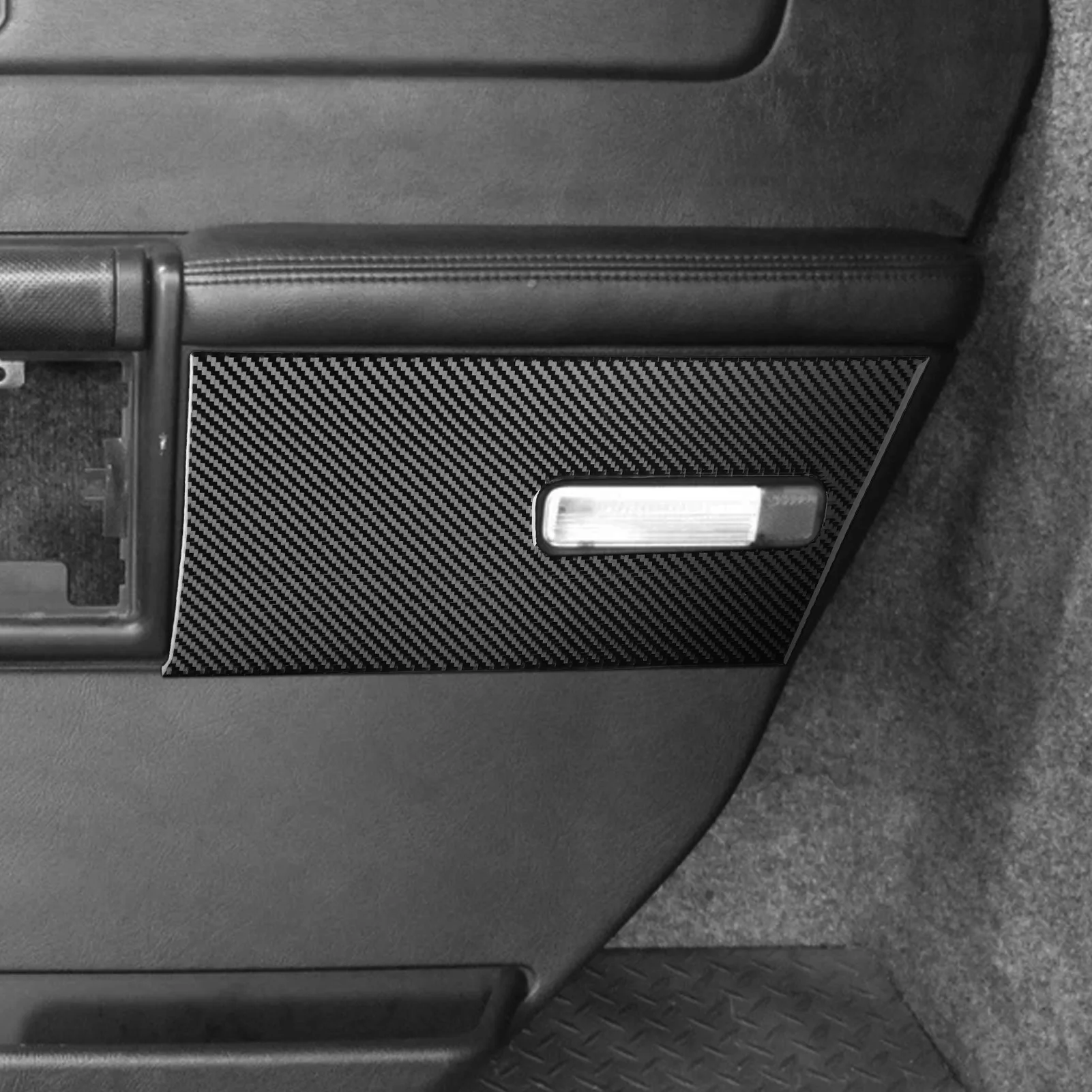Фото Декоративные наклейки из настоящего карбона для Hummer H2 2003-2007, 2012-2018: наклейки на передние и задние двери, панель подсветки дверей, аксессуары для автомобиля. №2