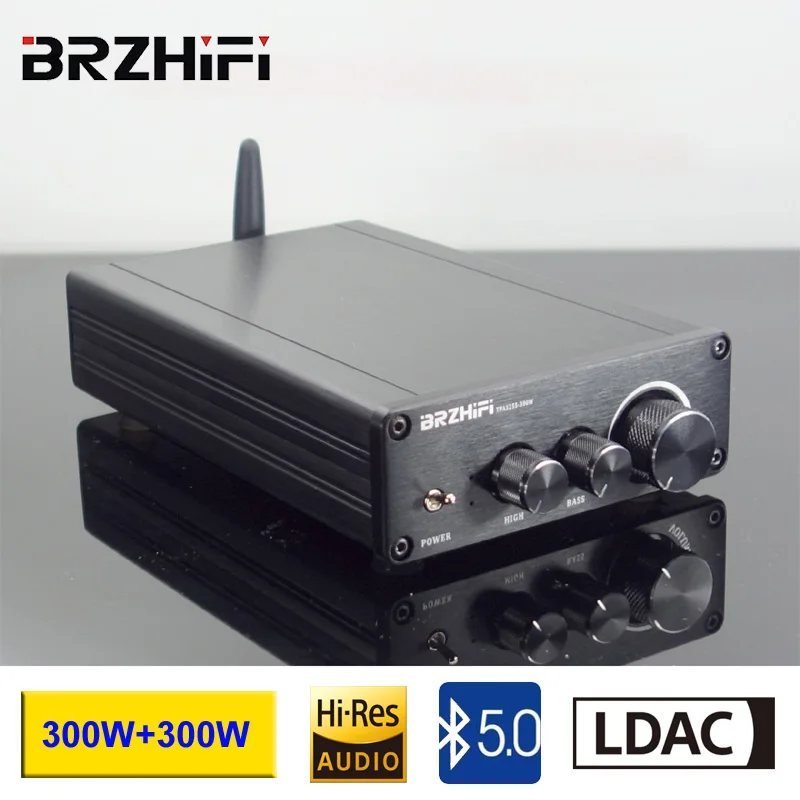 

BREEZE HiFi TPA3255 Audiophile Bluetooth 5.0 Digital Power Amplifier 300W+300W LDAC Stereo Audio Desktop Home Amplifier