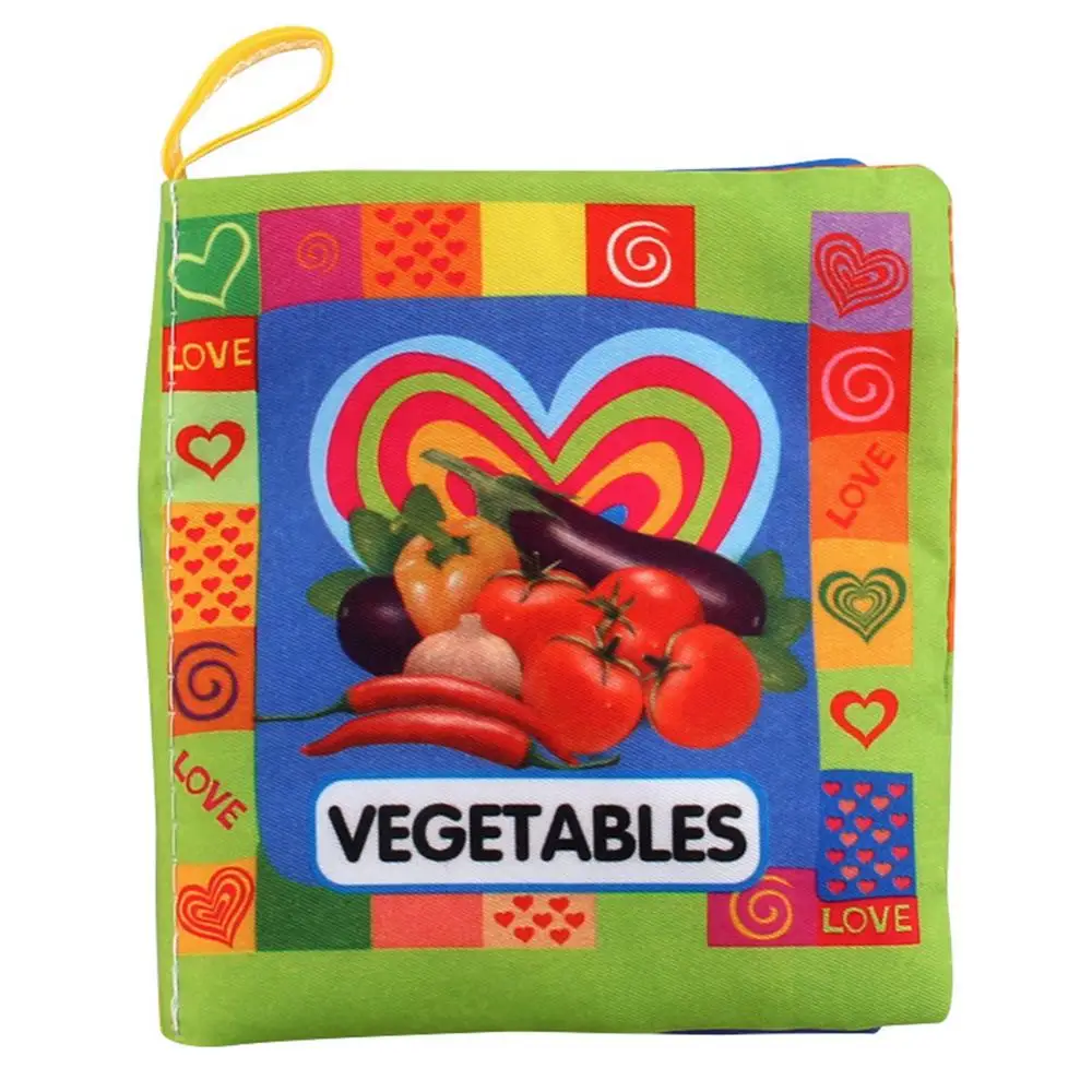 

Cartoon Animal Numbers People Fruit Recognition Cloth Book Kids Educational Toy