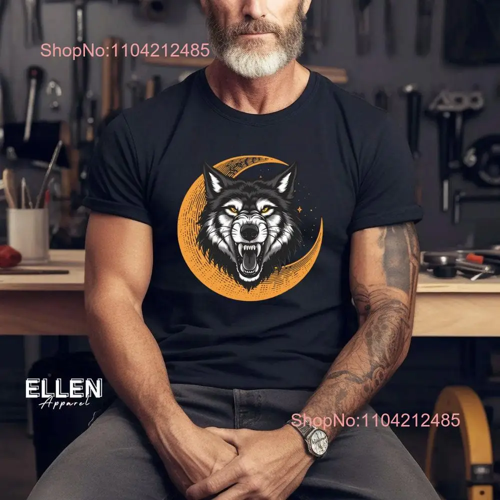 Футболка Fierce Wolf с накидной головой Wildlife Animal Design Wild Lover длинными или короткими