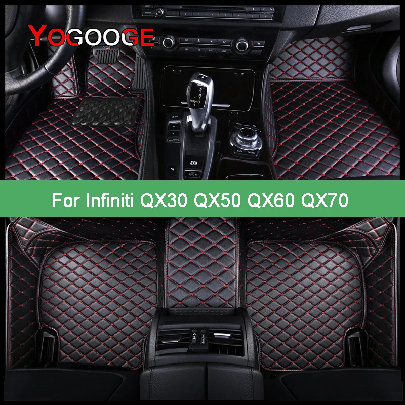 

YOGOOGE Car Floor Mats For Infiniti QX30 QX50 QX60 QX70 Foot Coche Accessories Auto Carpets