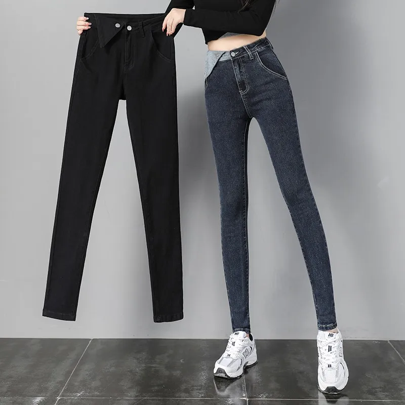 

Stretch Skinny Fashion High Waist Pencil Jeans Women Pantalones Vaqueros Mujer