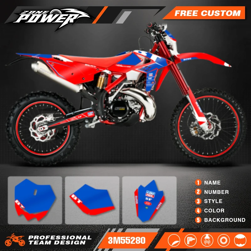Пользовательские фоны Powerzone графические наклейки для Beta RR 125 200 250 300 350 390 430 480 2013 2014