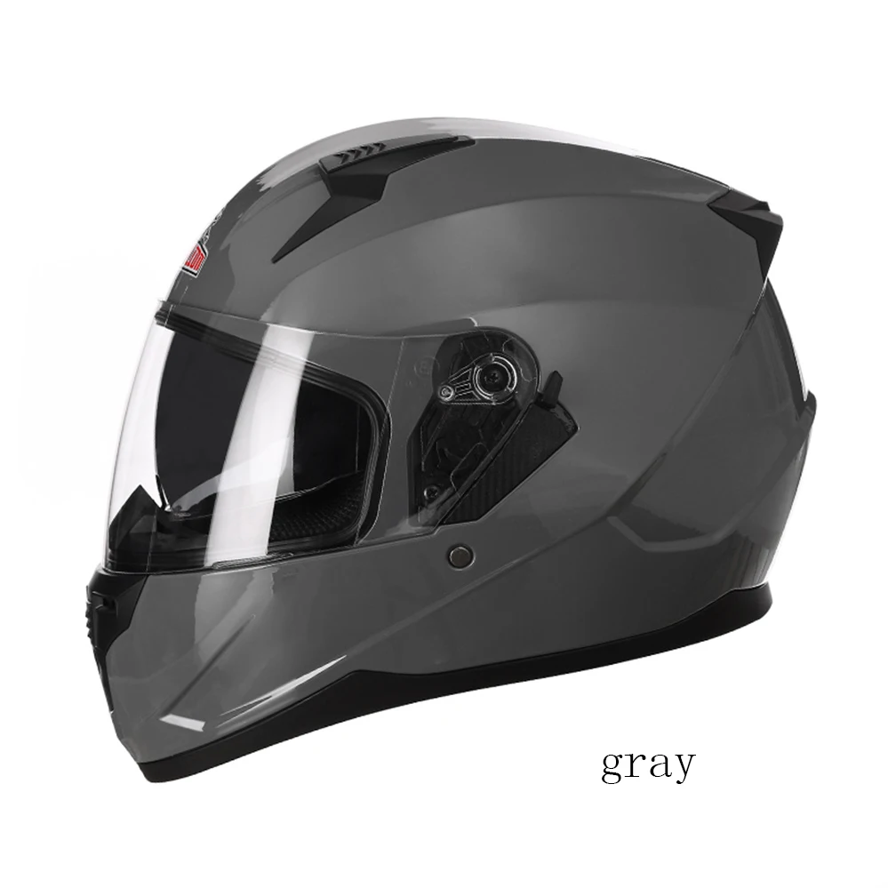 Мотоциклетный шлем анфас с двойной линзой Capacete профессиональный для мужчин и