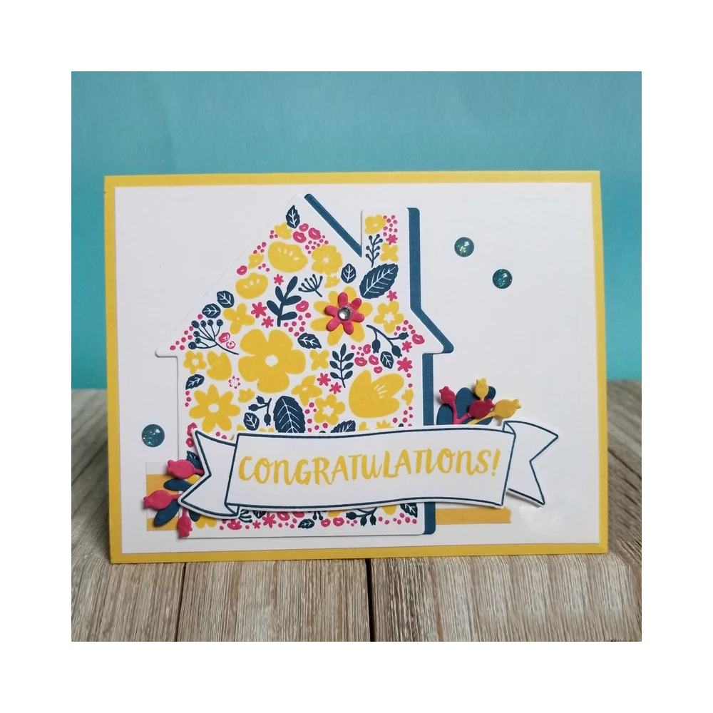 

New House Card Background Metal Cutting Dies DIY Scrapbook Album Decor Embossed Paper Cards New in 2022