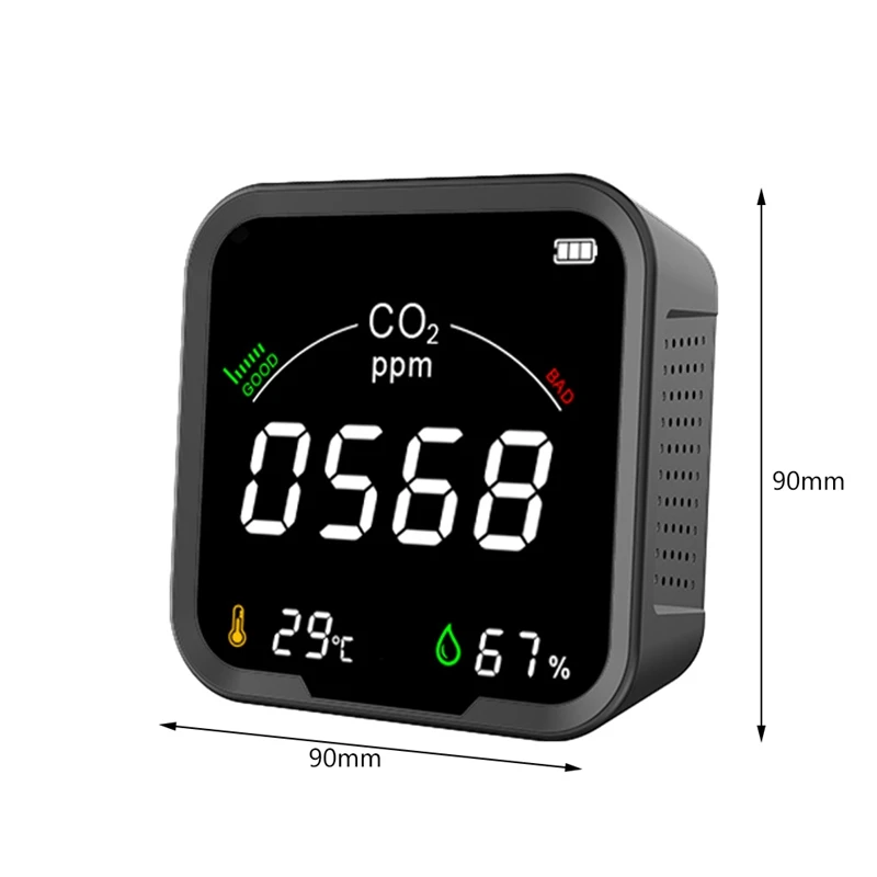 Акция! Многофункциональный 3 в 1 цифровой измеритель CO2 тестер температуры и