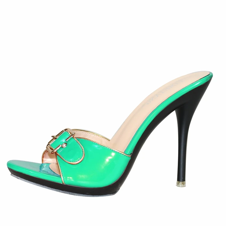Туфли женские из лакированной кожи сандалии на очень высоком каблуке