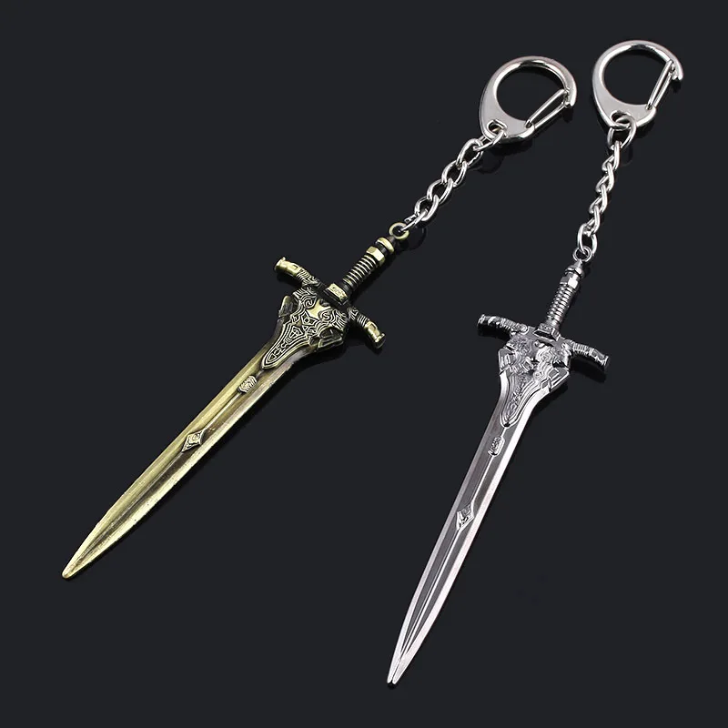 Dark Souls 3 Artorias Sword Keychain Cosplay Abyss Walker Knights Logo Metal Car Key Ring for Men Women Bag Accessories Jewelry