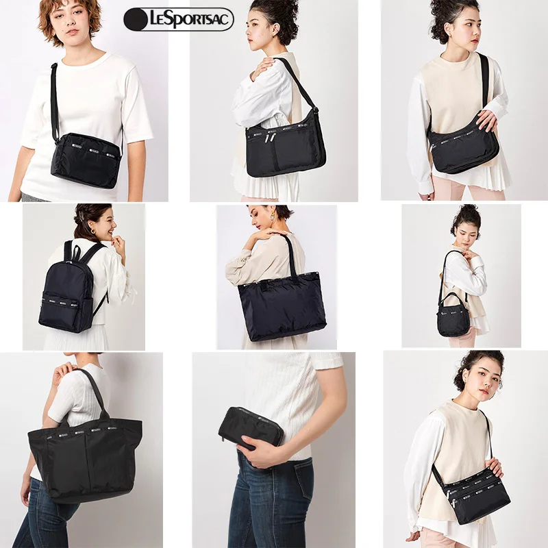 

New Lesportsac Women's Bags Classic Black Clutches Cosmetic Bags Handbags Shoulder Bags Crossbody Bags Backpacks Collection