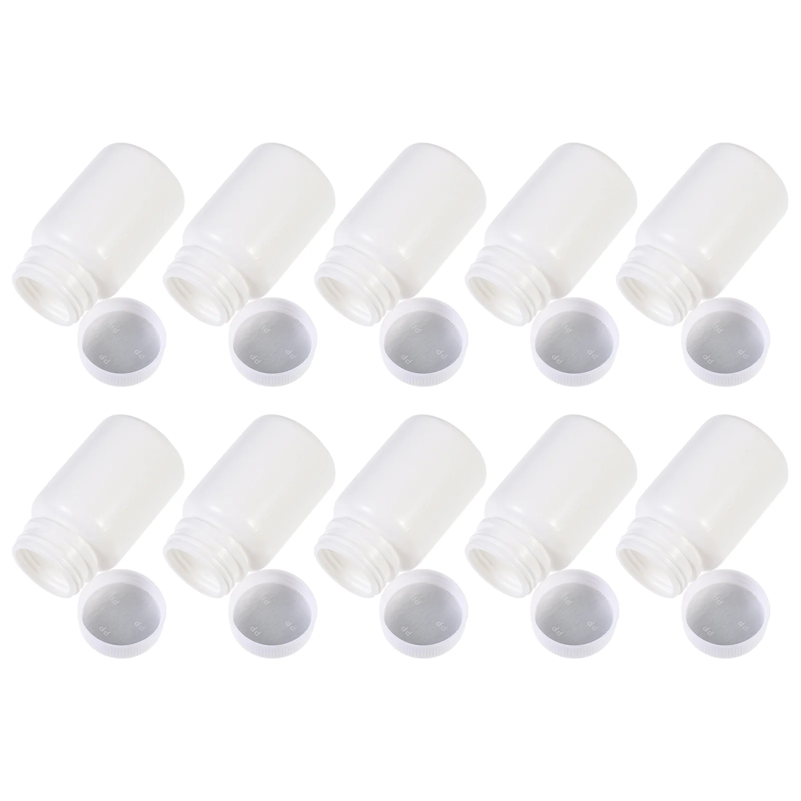

10 Pcs Plastic Bottle Outdoor Bottles Portable Capsule Containers Travel Liquid Hdpe Clear