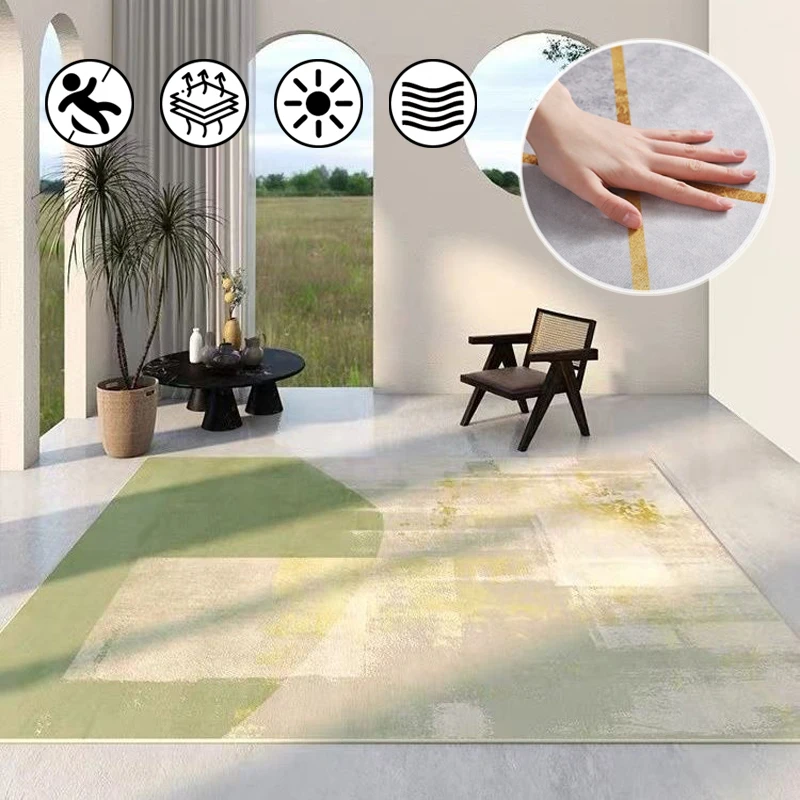 

Скандинавский модный Индивидуальный художественный дизайн, большой нескользящий коврик, декоративные коврики для гостиной, спальни