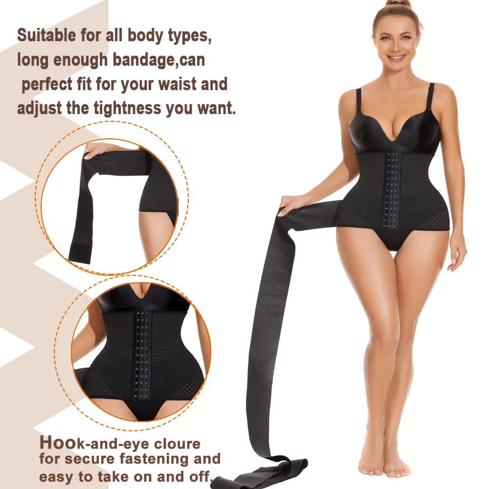 LANFEI Waist Trainer Strap Belly Wrap Women Waist Trainer for Women Tummy Control Girdle Belly Waist Strap Slimming Belt