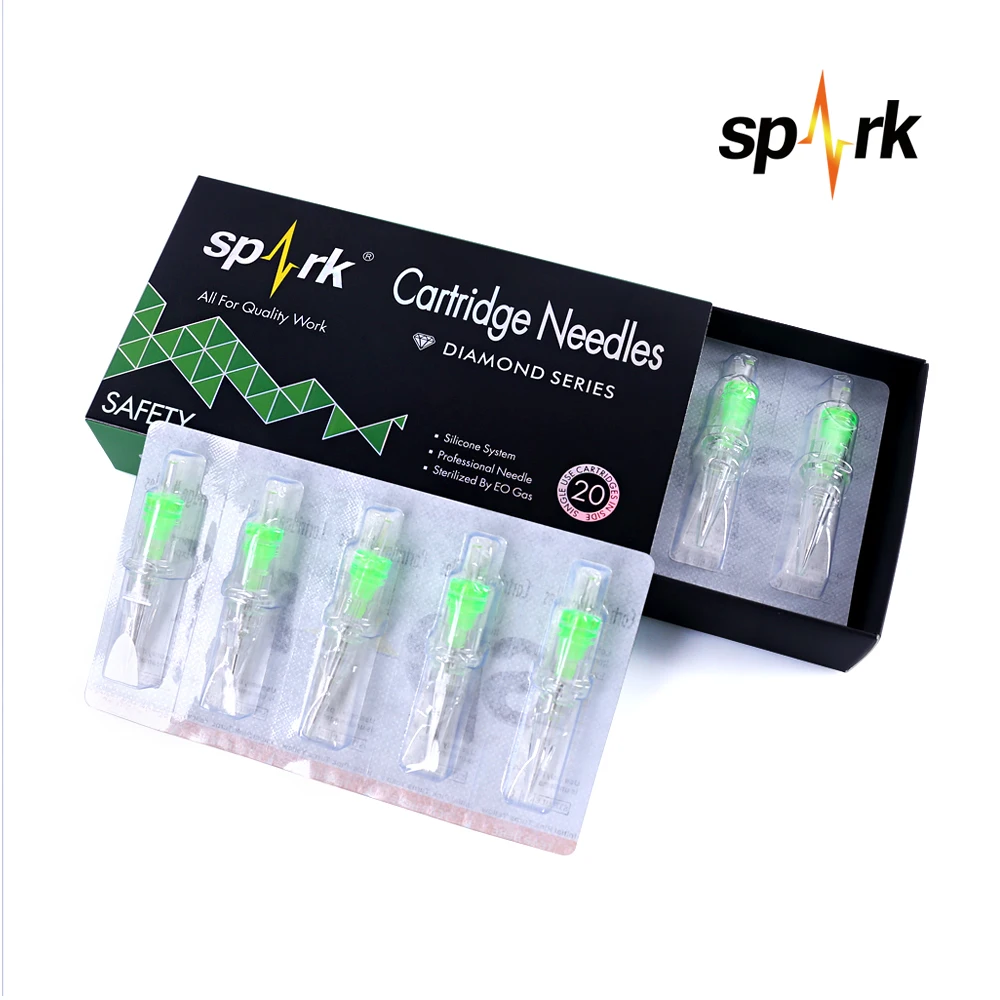 Алмазные картриджи из нержавеющей стали 316L стерилизованные тату-иглы 20 шт.