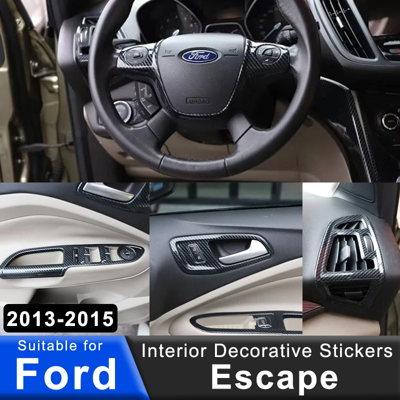 Наклейки для салона автомобиля Ford 2013 2015 Escape наклейки модификации консоли