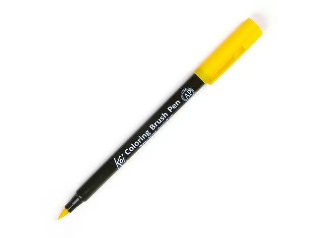 Акварельный маркер Sakura Koi Brush No. 3 желтый