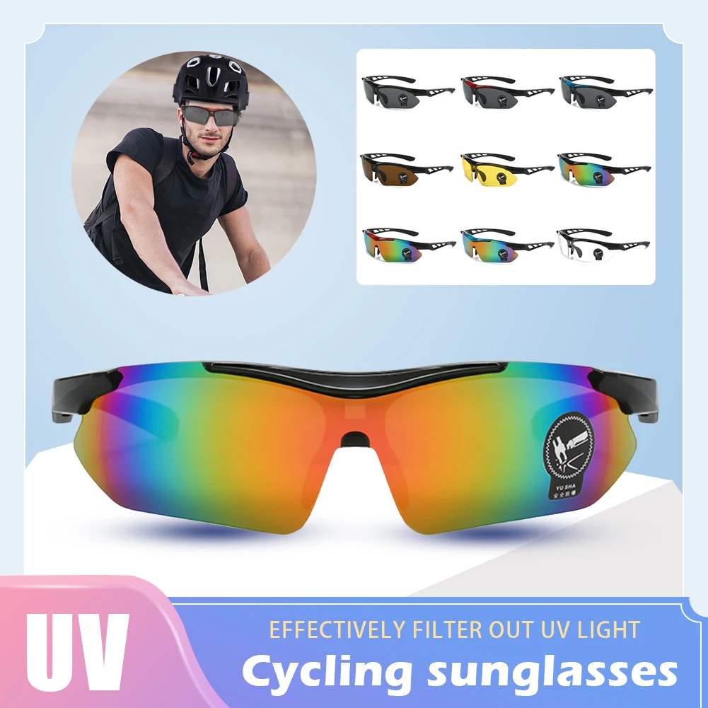 

Cycling Sunglasses UV400 Protection Windproof Road Bike Riding Glasses Men Women Sports Eyewear Goggles For Running Hiking