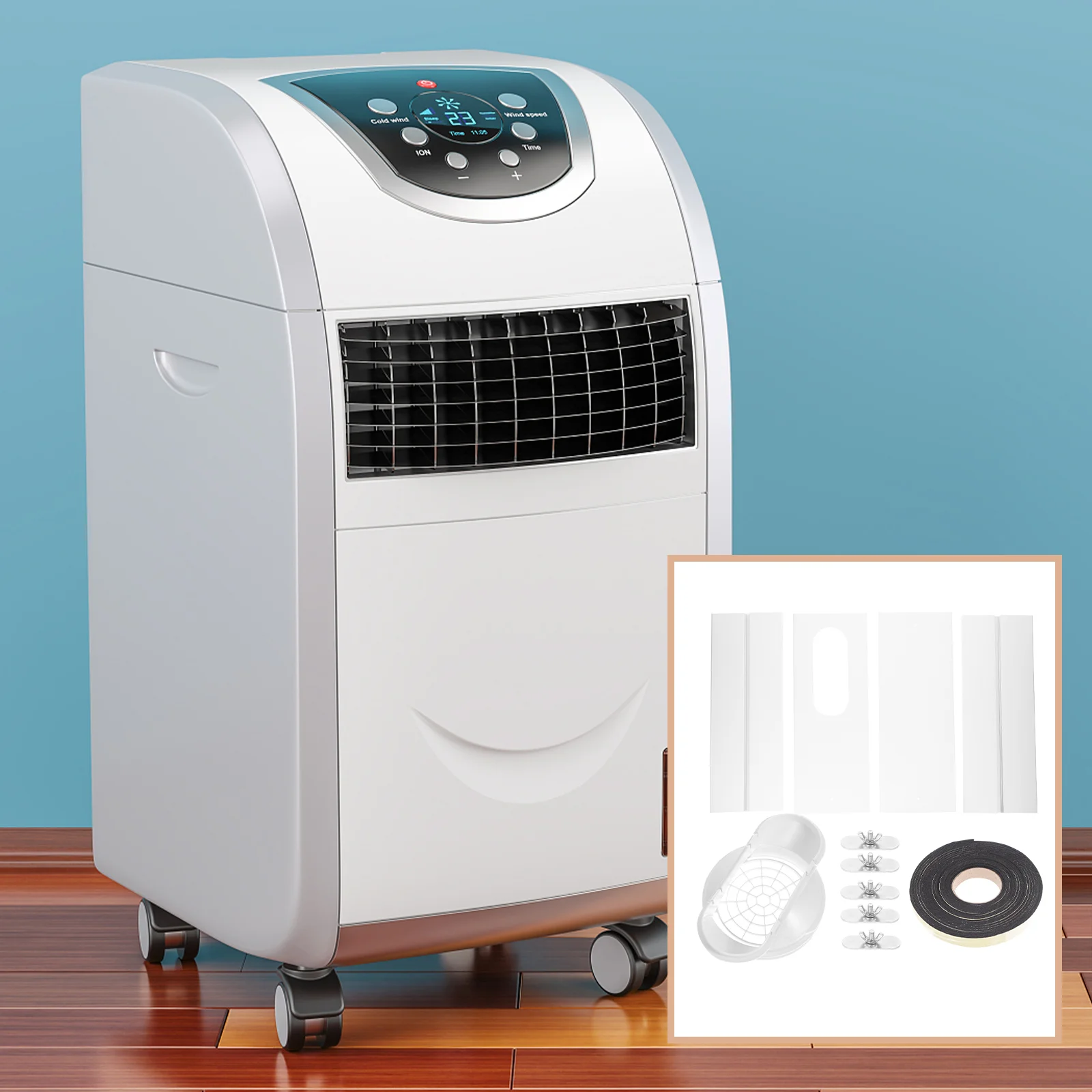 

Window Kit Ac Air Conditioner Seal Portable Ventvertical Unit Panel Adjustable Sliding Plates Panels Door Pvc Length Exhaust