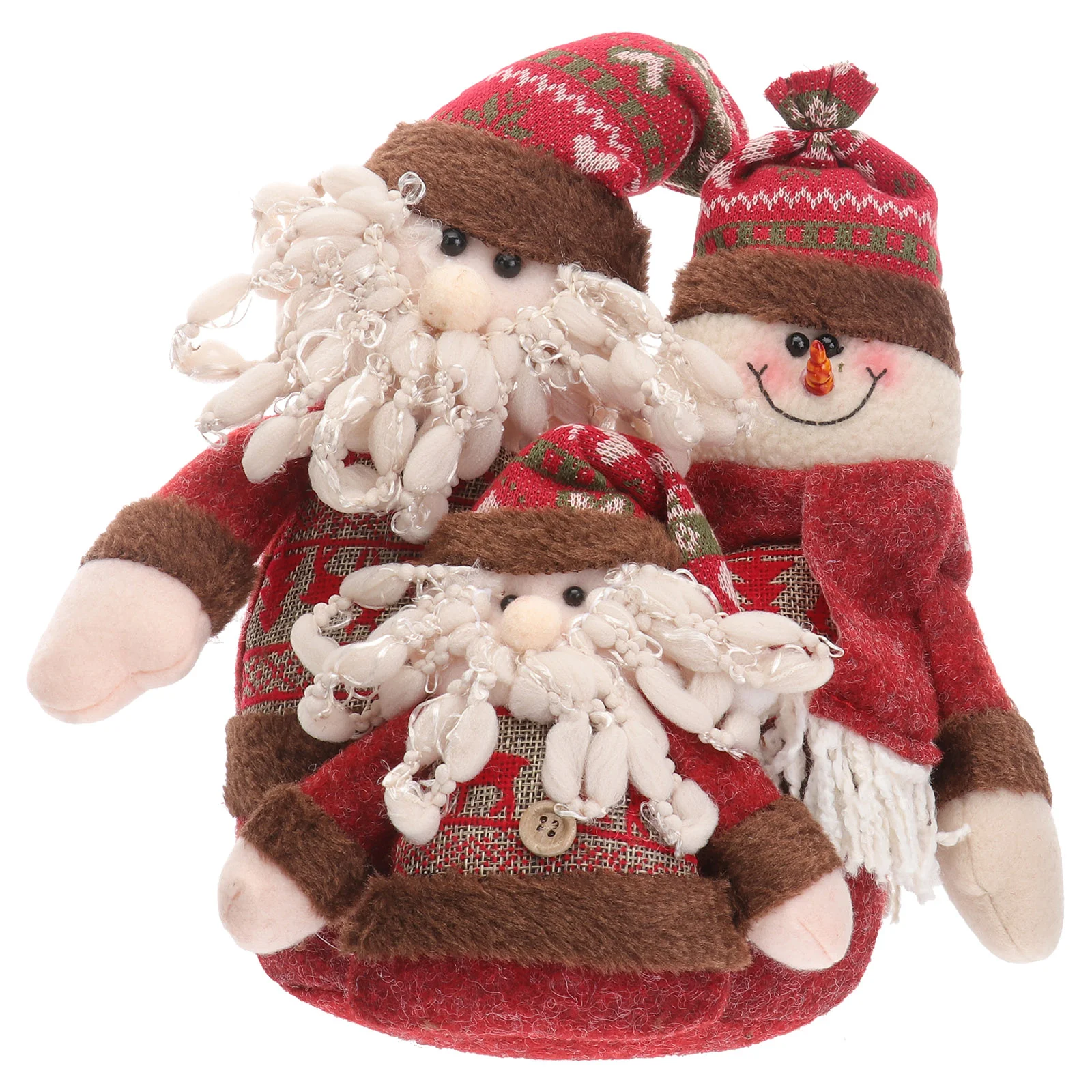 

Plush Gnome Nativity Ornaments Santa Claus Ornaments Kids Conjoined Christmas Plush Toys Xmas Stuffed Toys