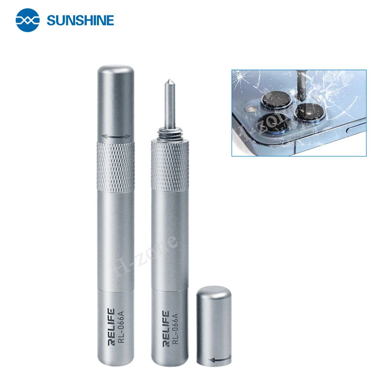 

Зеркальная ручка RELIFE для iPhone 8 13 Pro, инструменты для ремонта, разрушения и разрушения трещин, задняя крышка камеры, стеклянный объектив