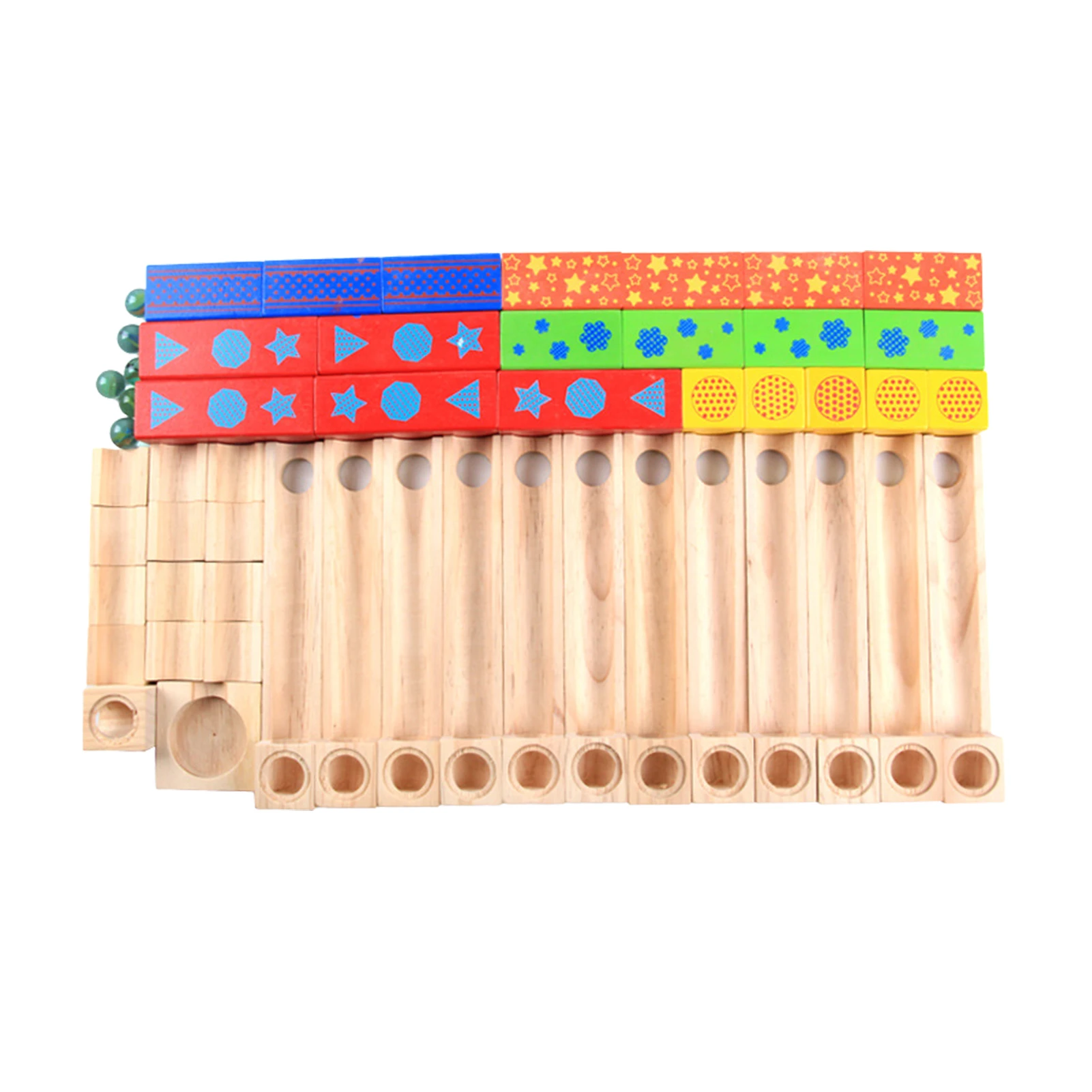 

Wooden Marble Race Track Game Multicolor Wooden Marble Runs Innovative STEM Maze Toy Birthday Gifts For Kids 3 Boys And Girls