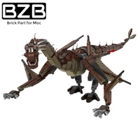 bzb moc 90341 dragon%ef%bc%88wyvern%ef%bc%89 pterosaur assemble building blocks model display collection educational toy kids best birthday gift