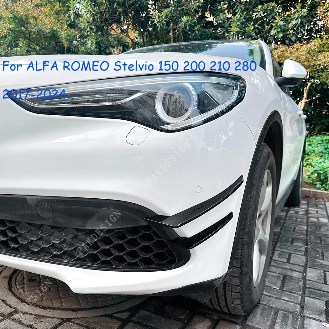 Автомобильный передний боковой бампер для ALFA ROMEO Stelvio 150 200 210 280 2017-2024 сплиттер