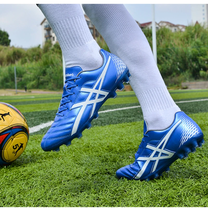 Soccer Shoes Unisex AG/TF Primary and Secondary School Football Match Training Sneakers for Man and Women Light Football Shoes